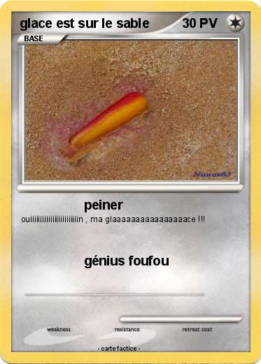 Pokemon glace est sur le sable