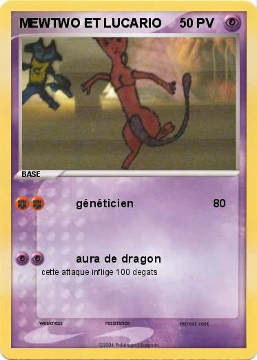 Pokemon MEWTWO ET LUCARIO