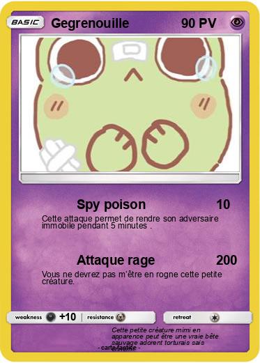 Pokemon Gegrenouille