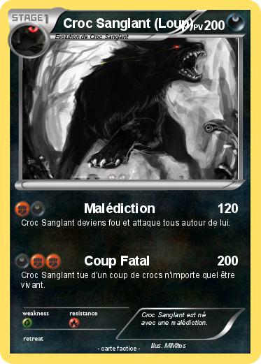 Pokemon Croc Sanglant (Loup)