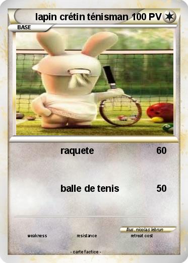 Pokemon lapin crétin ténisman