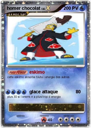 Pokemon homer chocolat