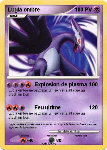 Pokemon Lugia ombre