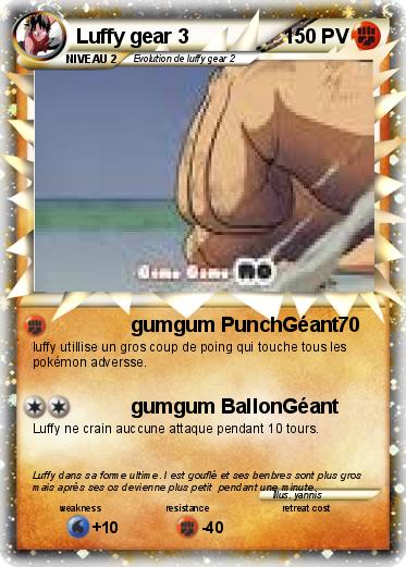 Pokemon Luffy gear 3