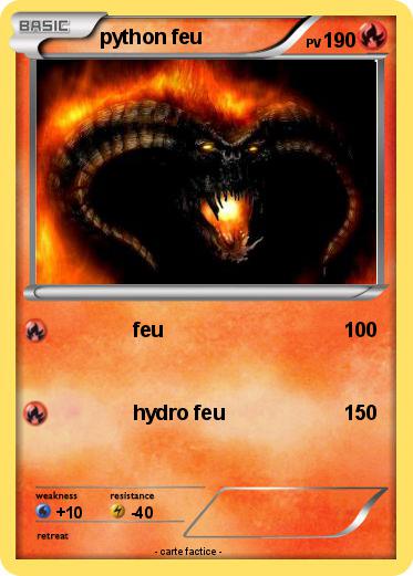 Pokemon python feu