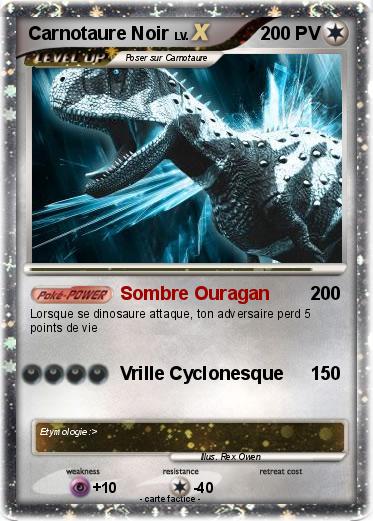 Pokemon Carnotaure Noir
