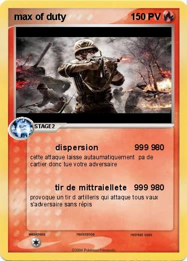 Pokemon max of duty                                        