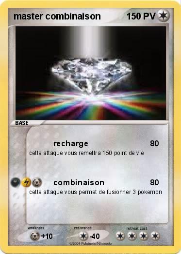 Pokemon master combinaison
