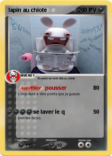 Pokemon lapin au chiote