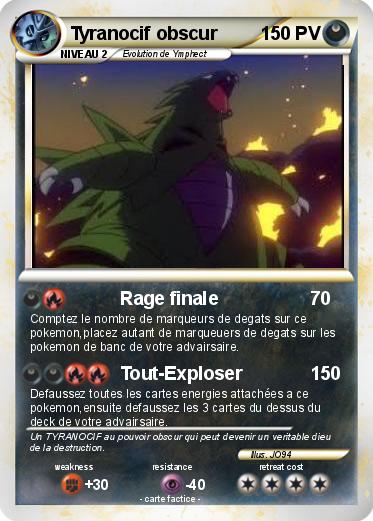 Pokemon Tyranocif obscur