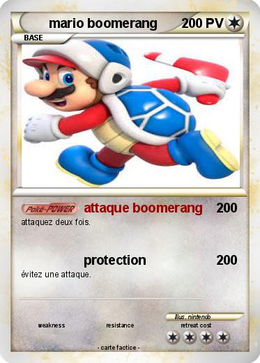 Pokemon mario boomerang