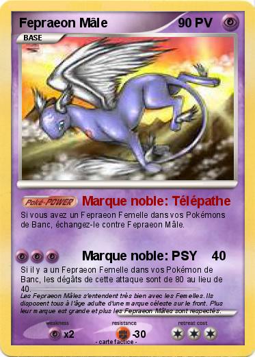 Pokemon Fepraeon Mâle