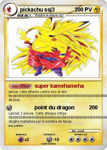 Pokemon pickachu ssj3