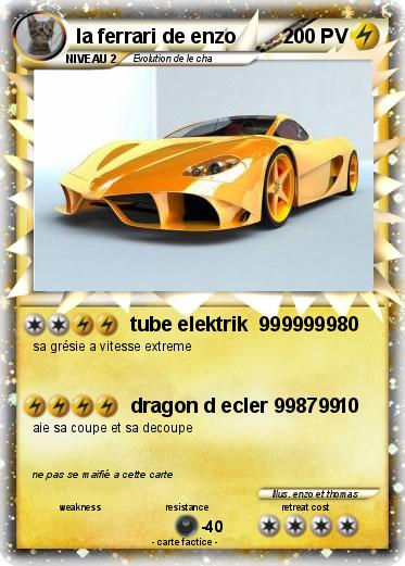 Pokemon la ferrari de enzo
