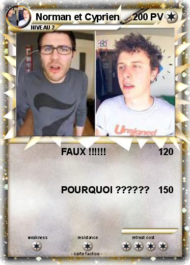 Pokemon Norman et Cyprien