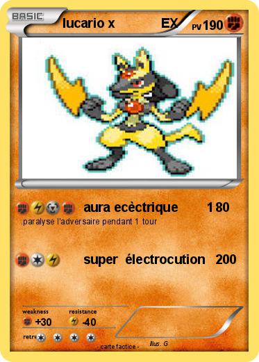 Pokemon lucario x             EX