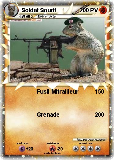 Pokemon Soldat Sourit
