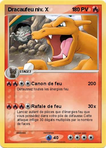 Pokemon Dracaufeu niv. X                1