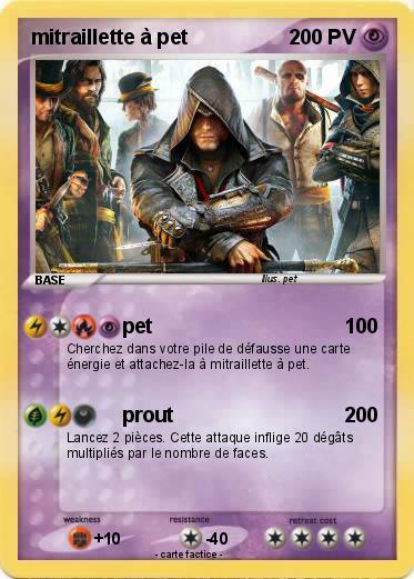 Pokemon mitraillette à pet