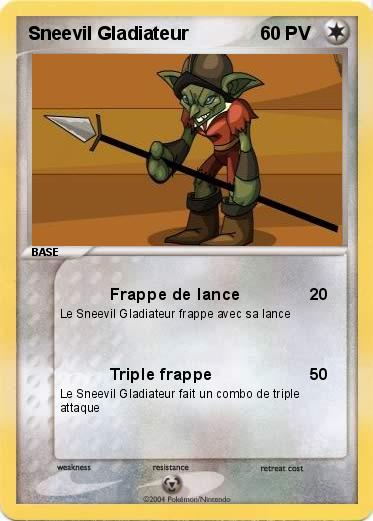 Pokemon Sneevil Gladiateur