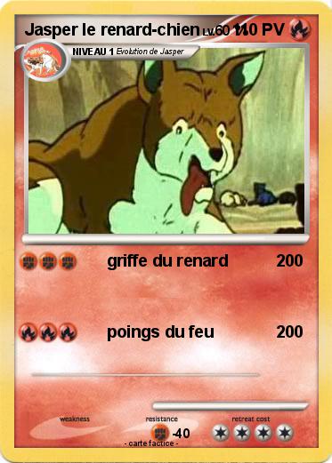 Pokemon Jasper le renard-chien