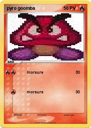 Pokemon pyro goomba