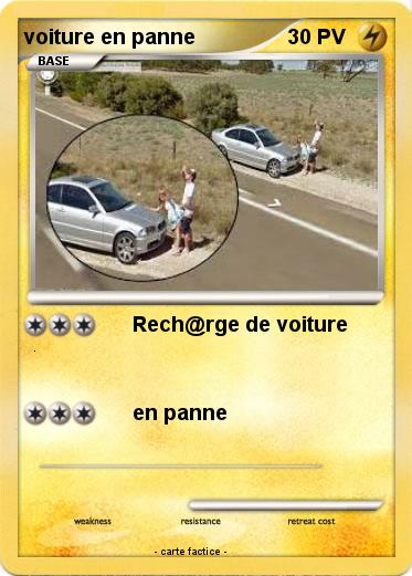 Pokemon voiture en panne