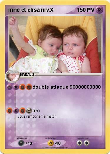 Pokemon irine et elisa niv.X  