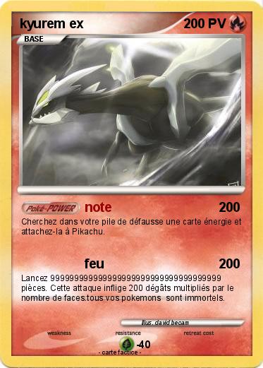Pokemon kyurem ex