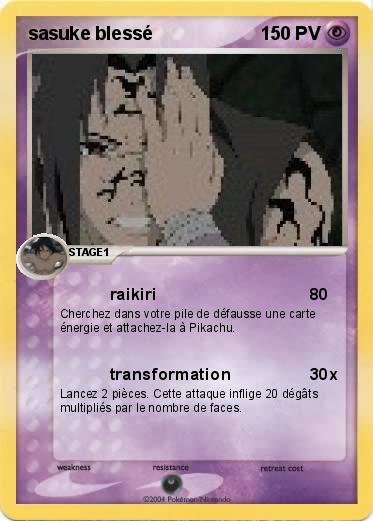 Pokemon sasuke blessé