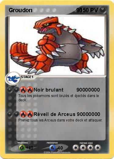 Pokemon Groudon                            90