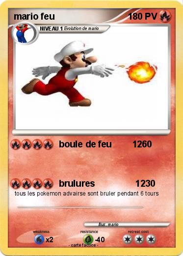 Pokemon mario feu