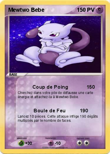 Pokemon Mewtwo Bebe