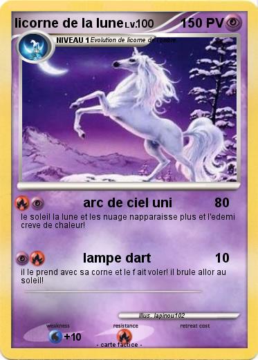 Pokemon licorne de la lune