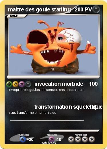 Pokemon maitre des goule starling