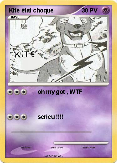 Pokemon Kite état choque