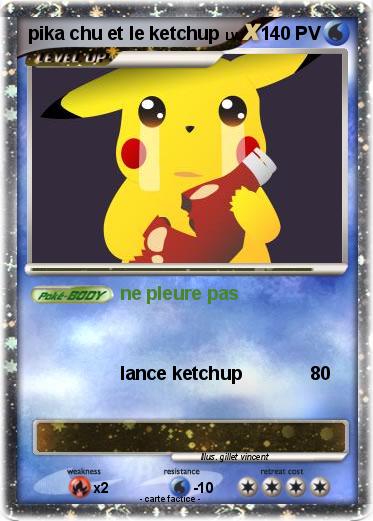 Pokemon pika chu et le ketchup