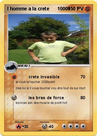 Pokemon l homme a la crete      10000