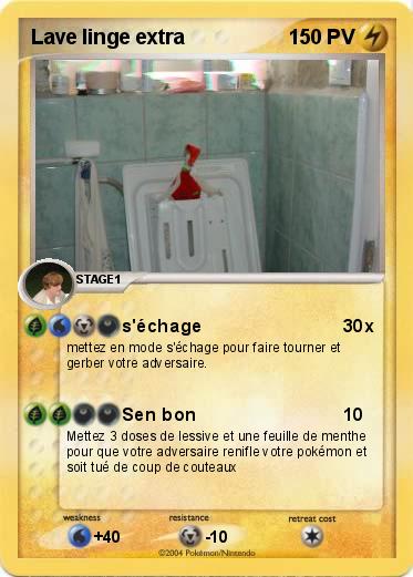 Pokemon Lave linge extra
