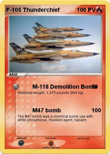Pokemon F-105 Thunderchief