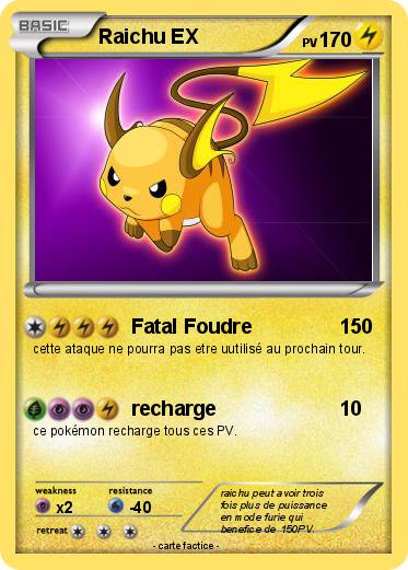 Pokemon Raichu EX