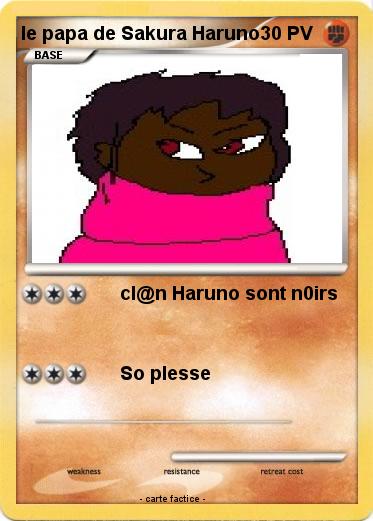 Pokemon le papa de Sakura Haruno