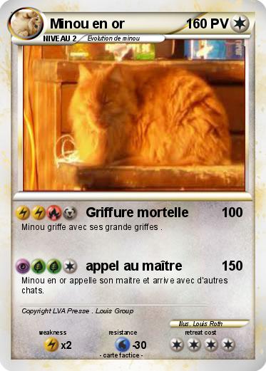 Pokemon Minou en or