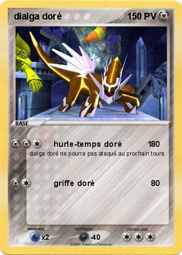 Pokemon dialga doré