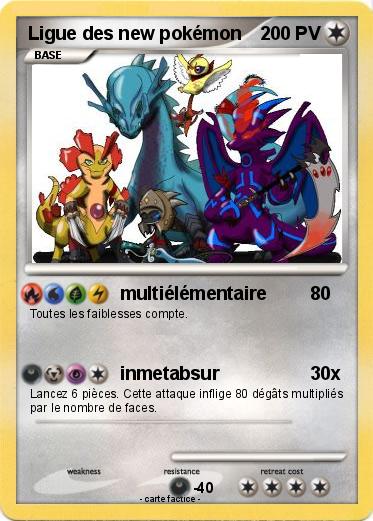 Pokemon Ligue des new pokémon