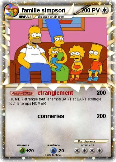 Pokemon famille simpson