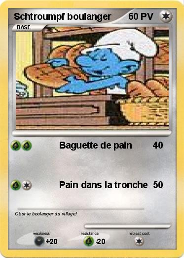 Pokemon Schtroumpf boulanger