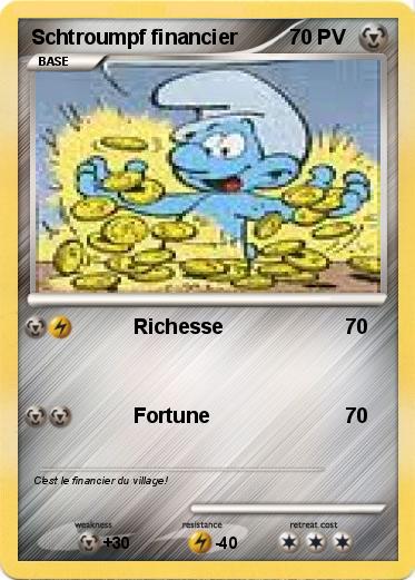 Pokemon Schtroumpf financier