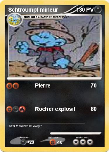 Pokemon Schtroumpf mineur