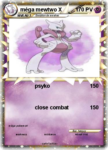 Pokemon méga mewtwo X